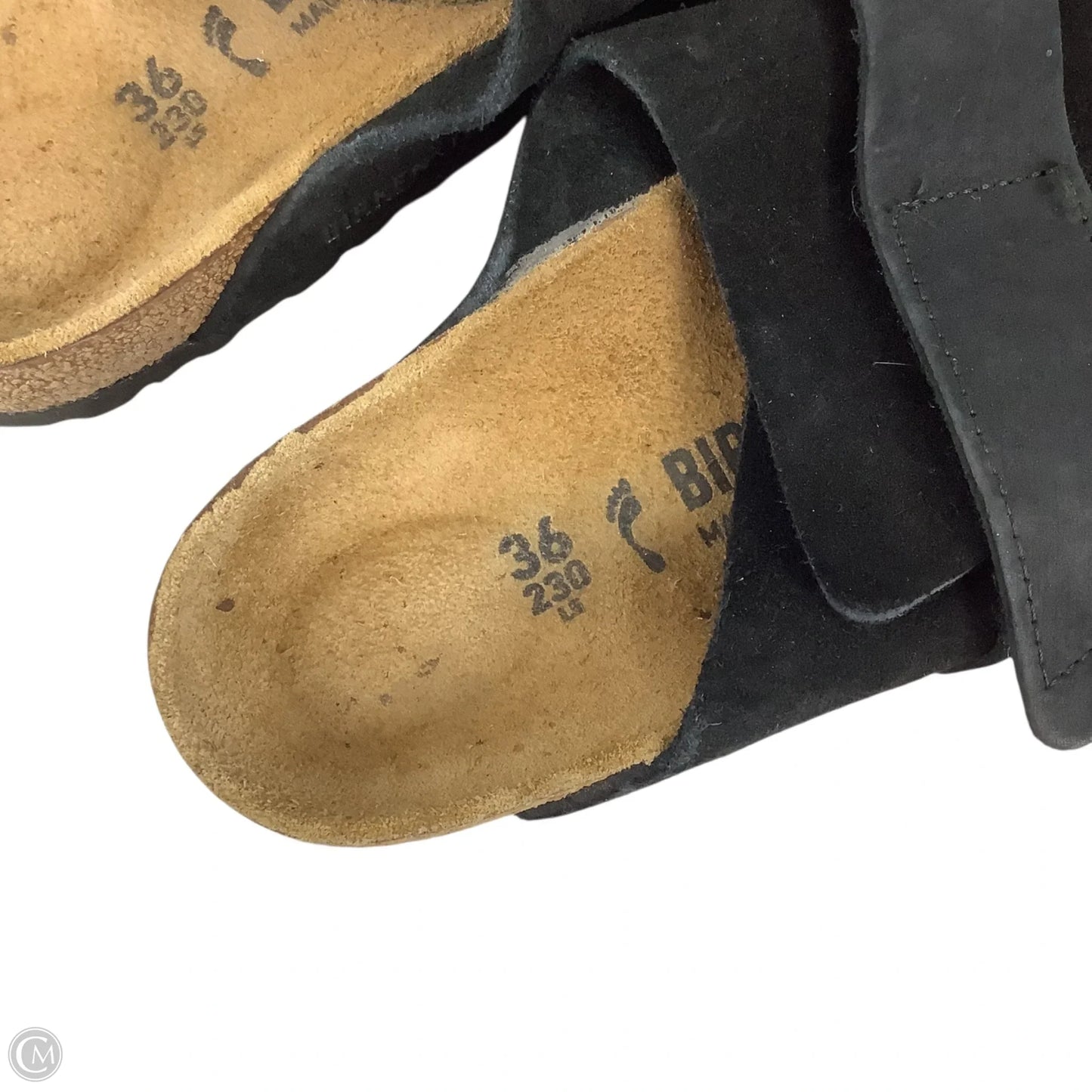 Sandals Flats By Birkenstock In Black, Size: 5 (36)