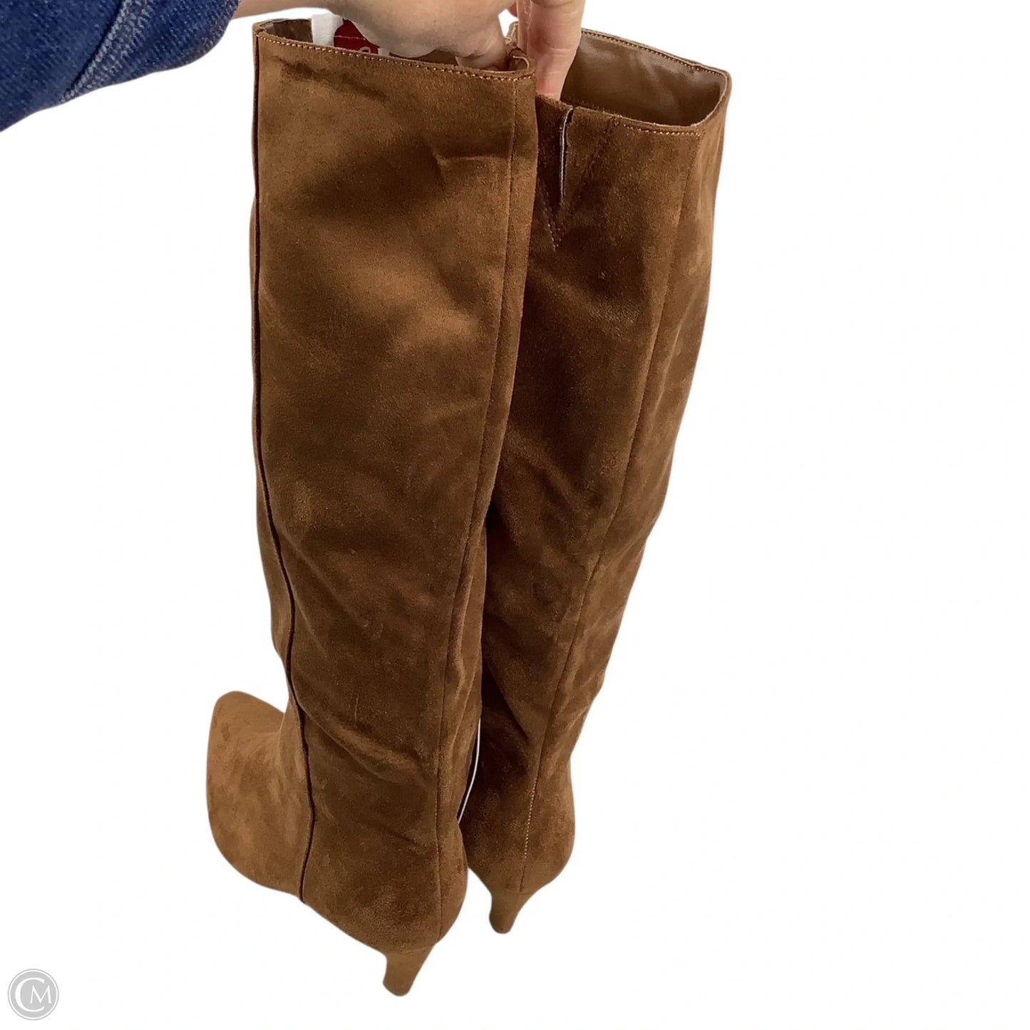 Boots Mid-calf Heels By Universal Thread In Brown, Size: 10