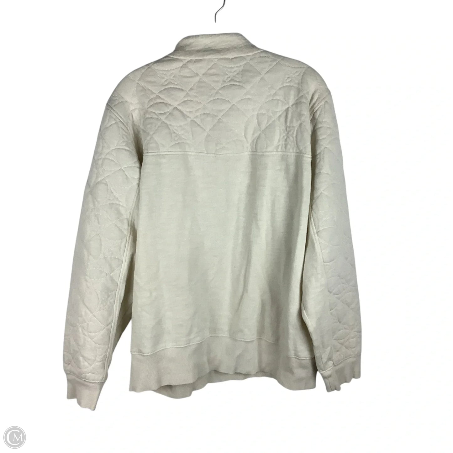 Sweatshirt Collar By Lucky Brand In Cream, Size: L