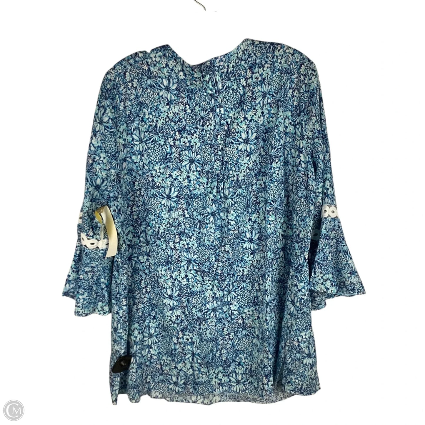 Top Long Sleeve Designer By Lilly Pulitzer In Blue, Size: Xl