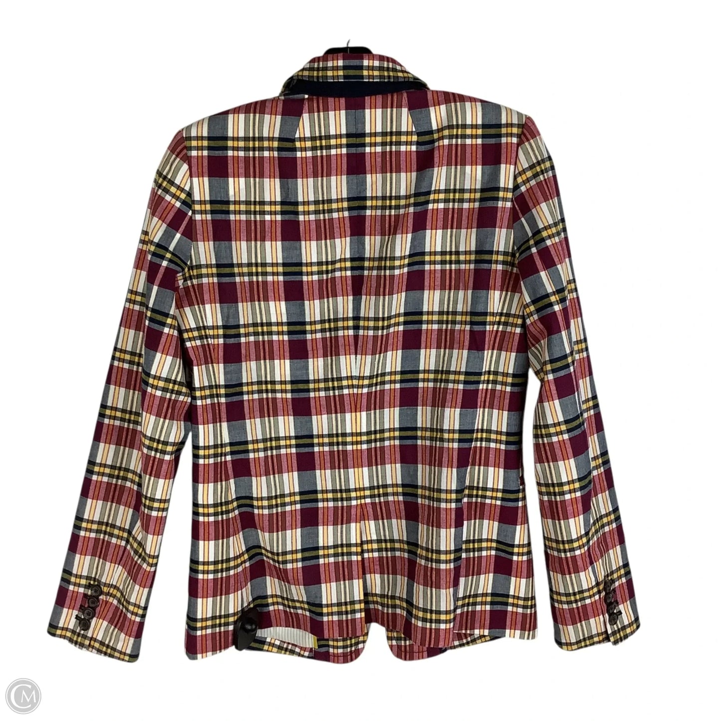 Blazer By J. Crew In Plaid Pattern, Size: 4