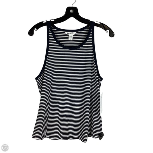 Top Sleeveless By Athleta In Striped Pattern, Size: Xl