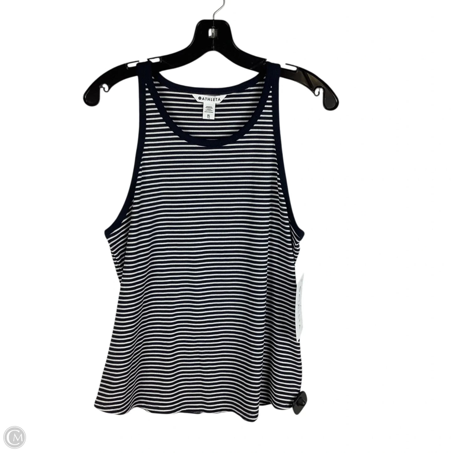 Top Sleeveless By Athleta In Striped Pattern, Size: Xl