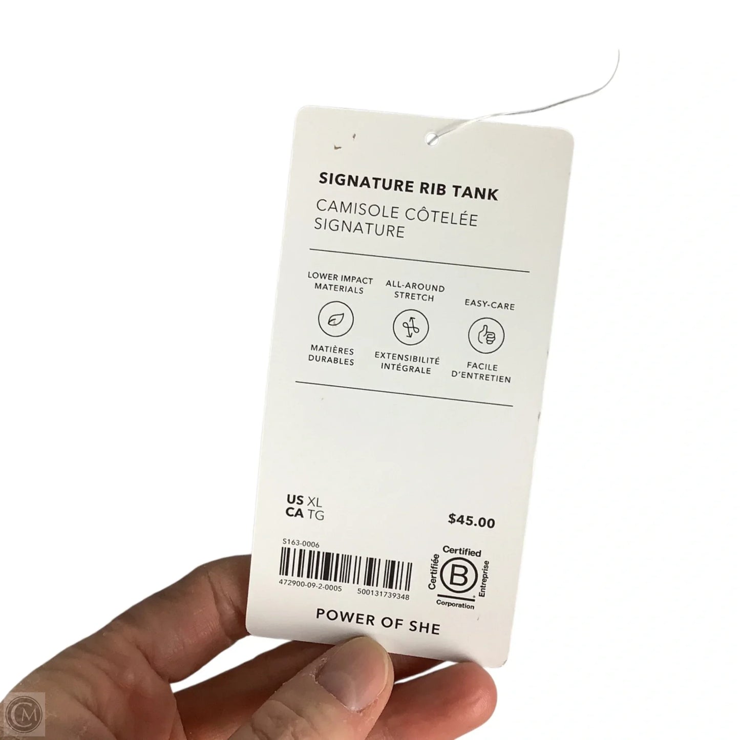 Top Sleeveless By Athleta In Striped Pattern, Size: Xl