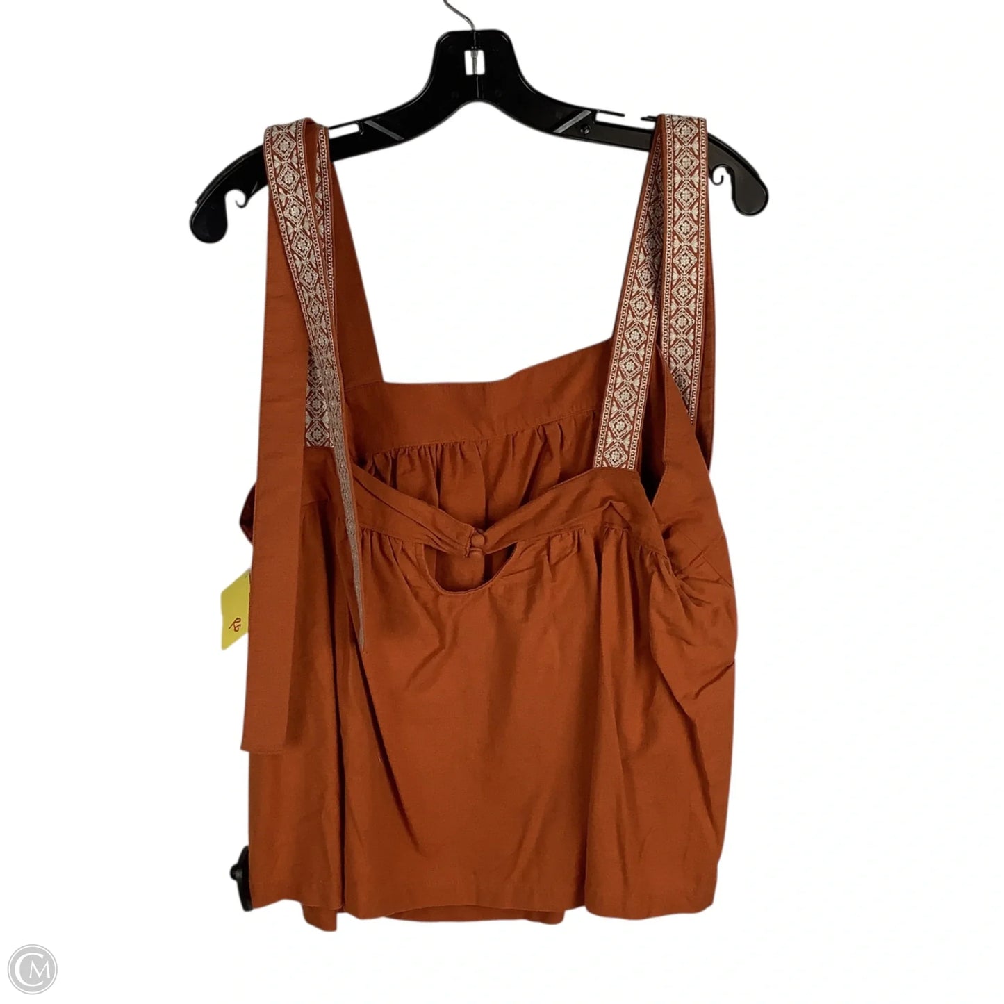 Top Sleeveless By Anthropologie In Orange, Size: L