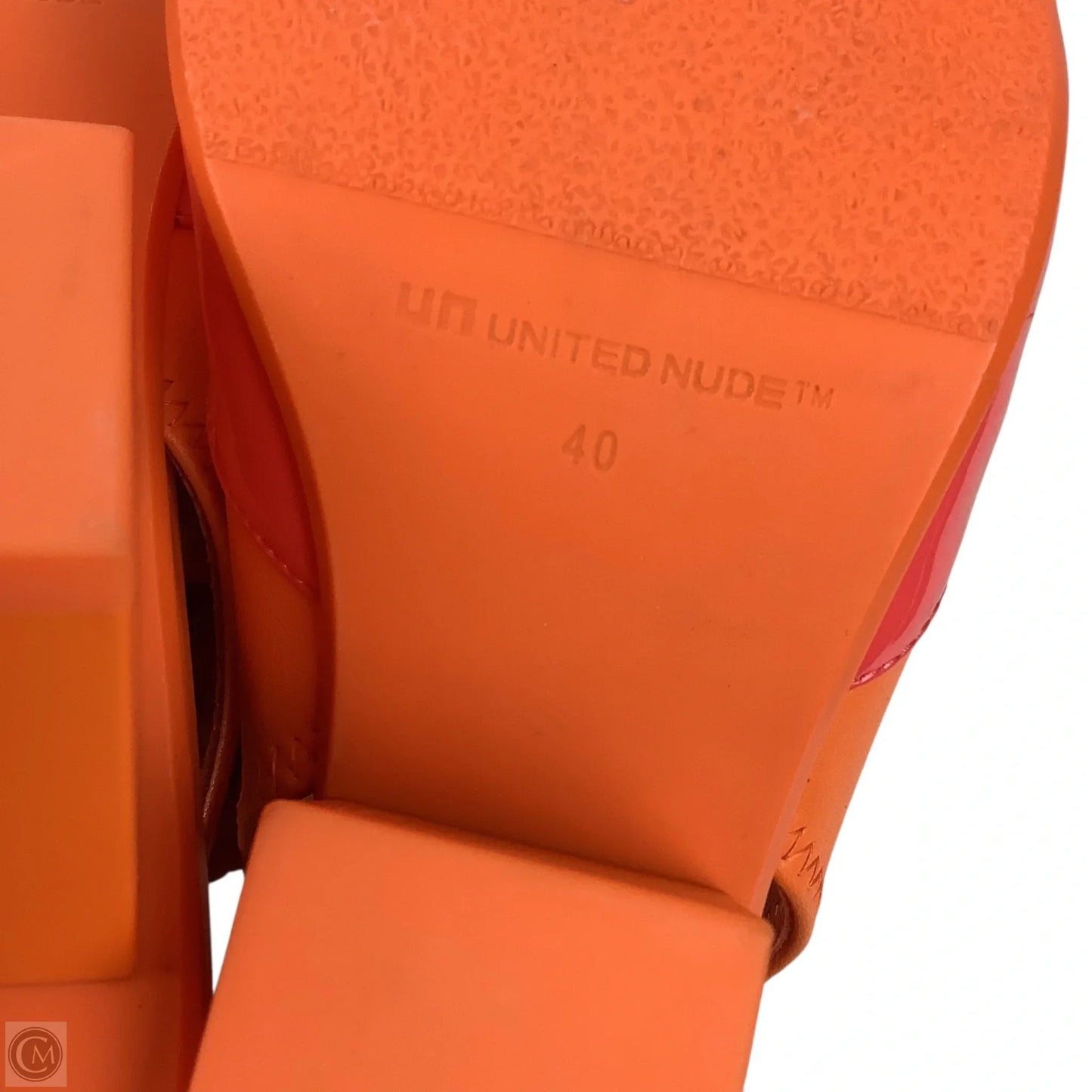 Shoes Heels Block By Cmb In Orange, Size: 9.5 (40)