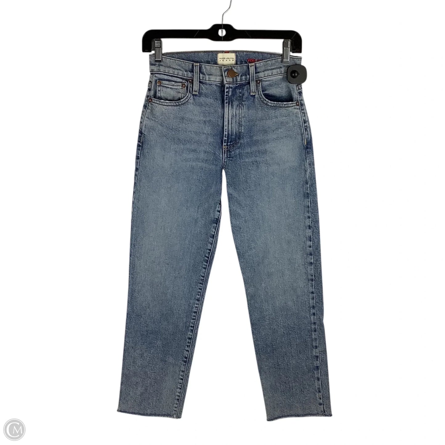 Jeans Designer By Alice + Olivia In Blue Denim, Size: 0 (24)