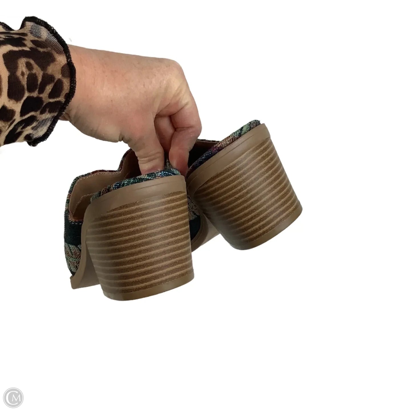 Shoes Heels Block By Wonderly In Multi-colored, Size: 8