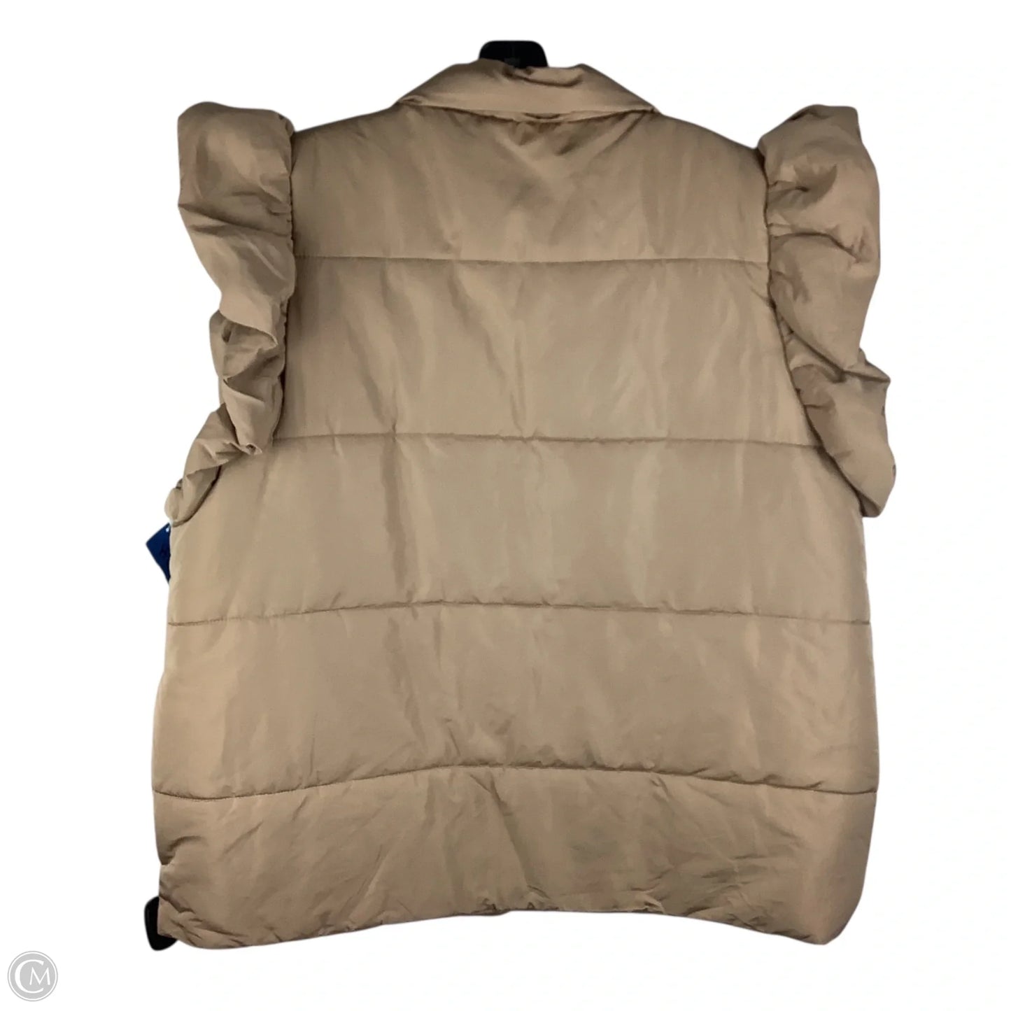 Vest Puffer & Quilted By Entro In Brown, Size: Xl