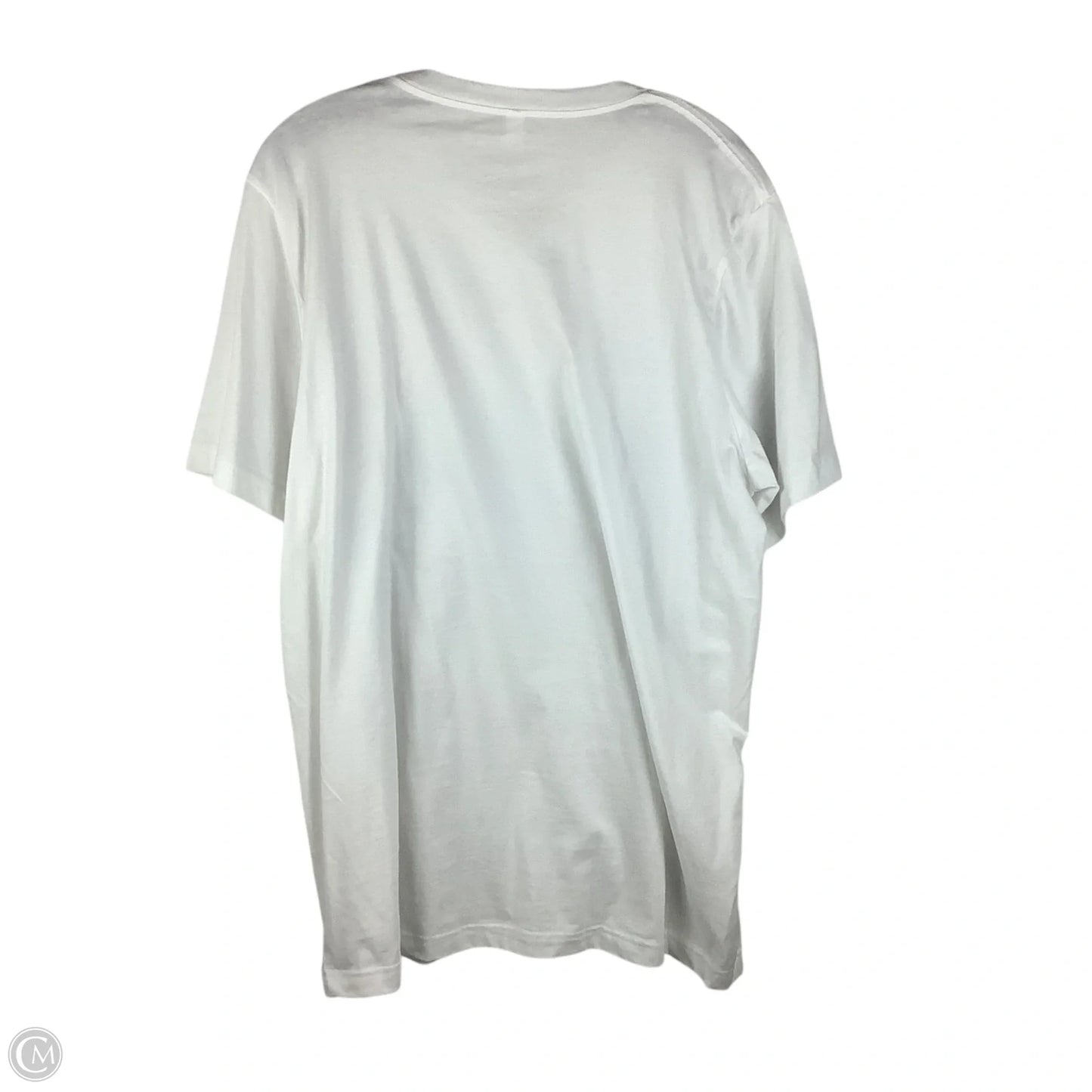 Top Short Sleeve Basic By Canvas In White, Size: Xl