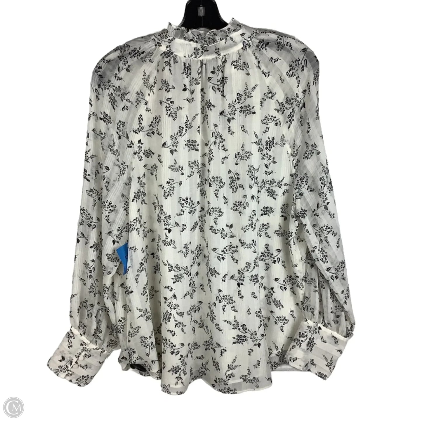 Top Long Sleeve By Ann Taylor In Cream, Size: L