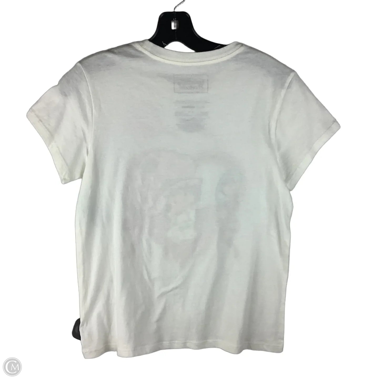 Top Short Sleeve Basic By Clothes Mentor In Pink & White, Size: Xl