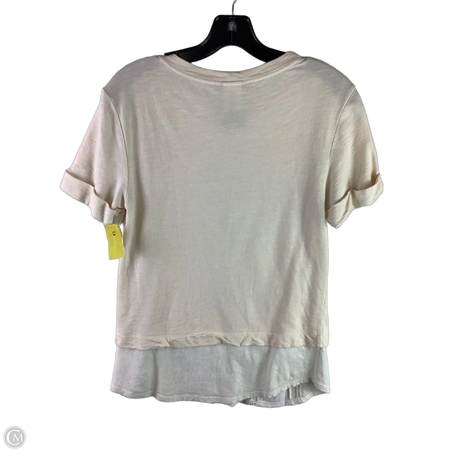 Top Short Sleeve By Dolan Left Coast In Tan, Size: Xs