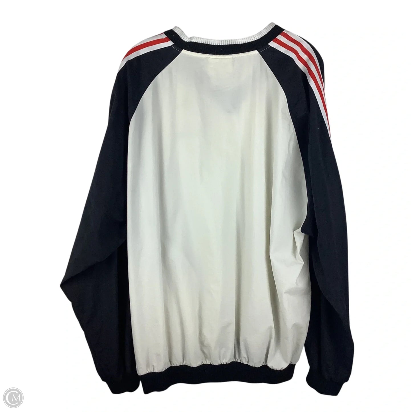 Jacket Shirt By Adidas In Black & White, Size: L