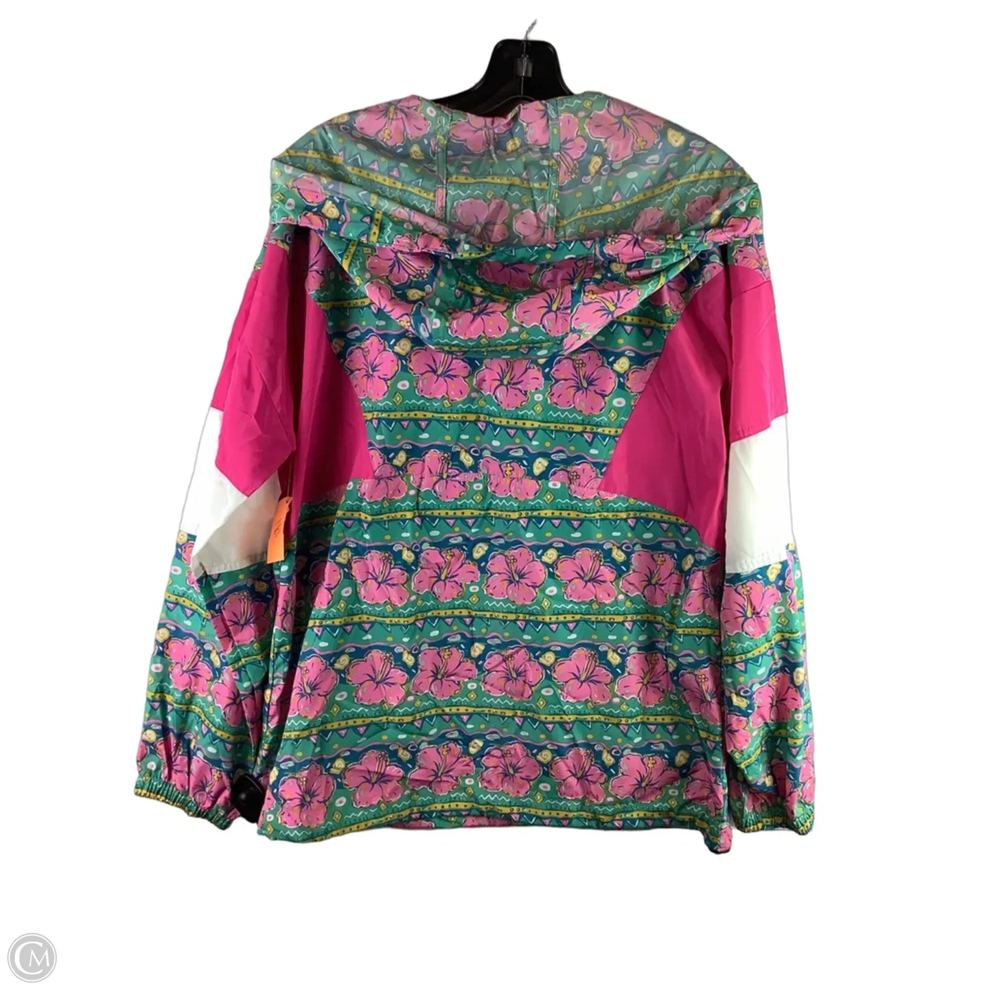 Jacket Windbreaker By Simply Southern In Pink, Size: M
