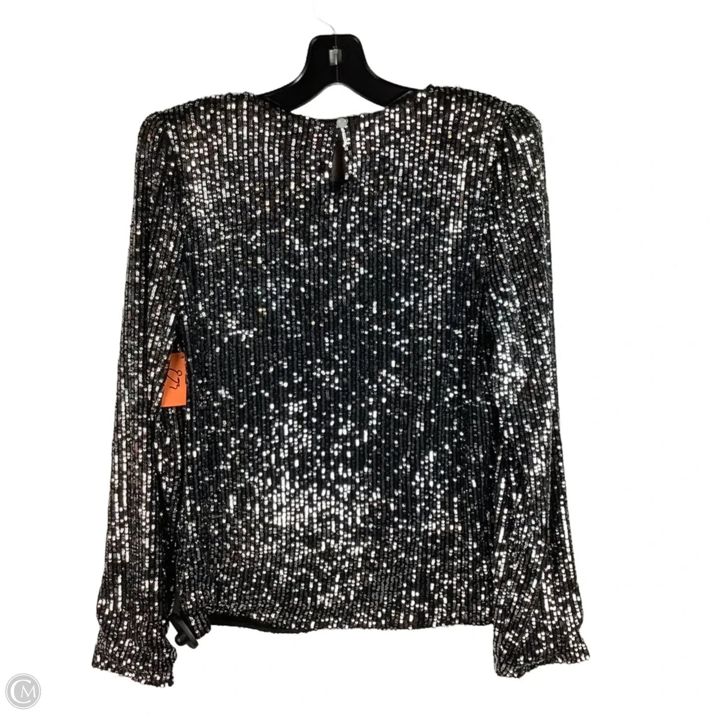 Top Long Sleeve By Cmc In Silver, Size: L