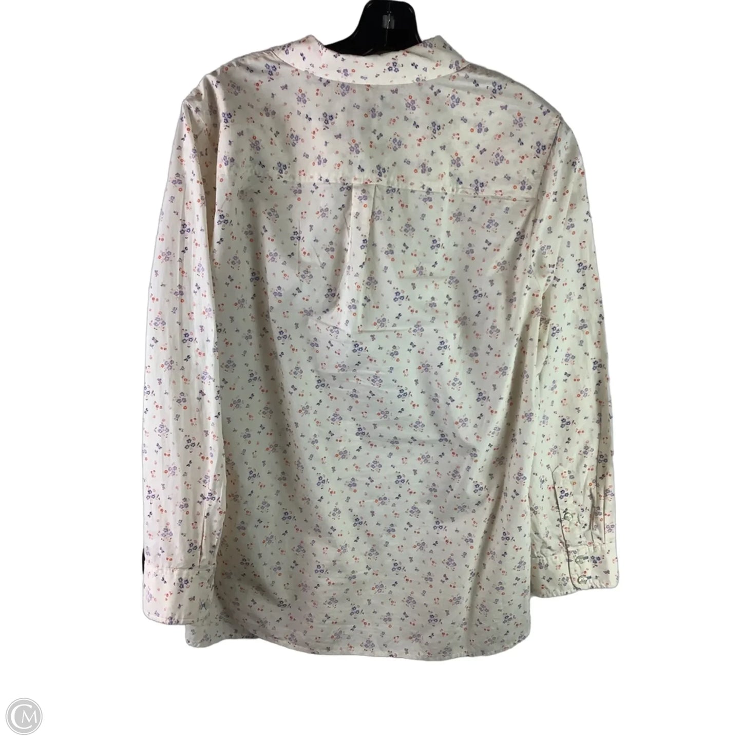 Top Long Sleeve By Talbots In Floral Print, Size: 1x