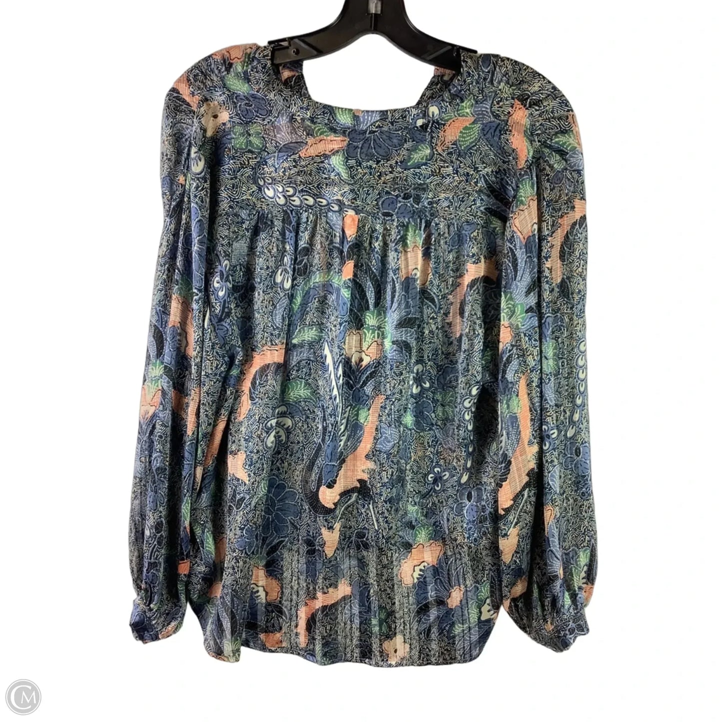 Top Long Sleeve By Clothes Mentor In Blue, Size: S