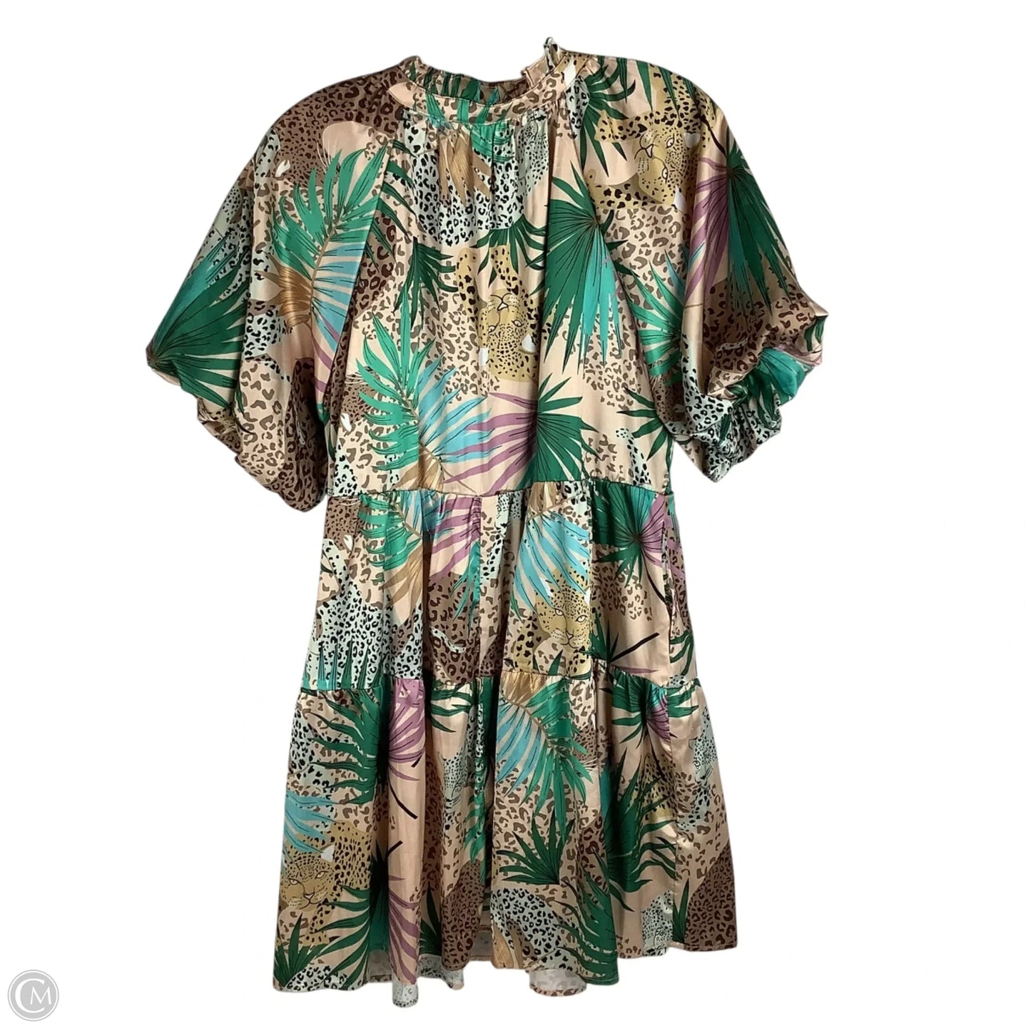 Dress Casual Midi By Entro In Animal Print, Size: L