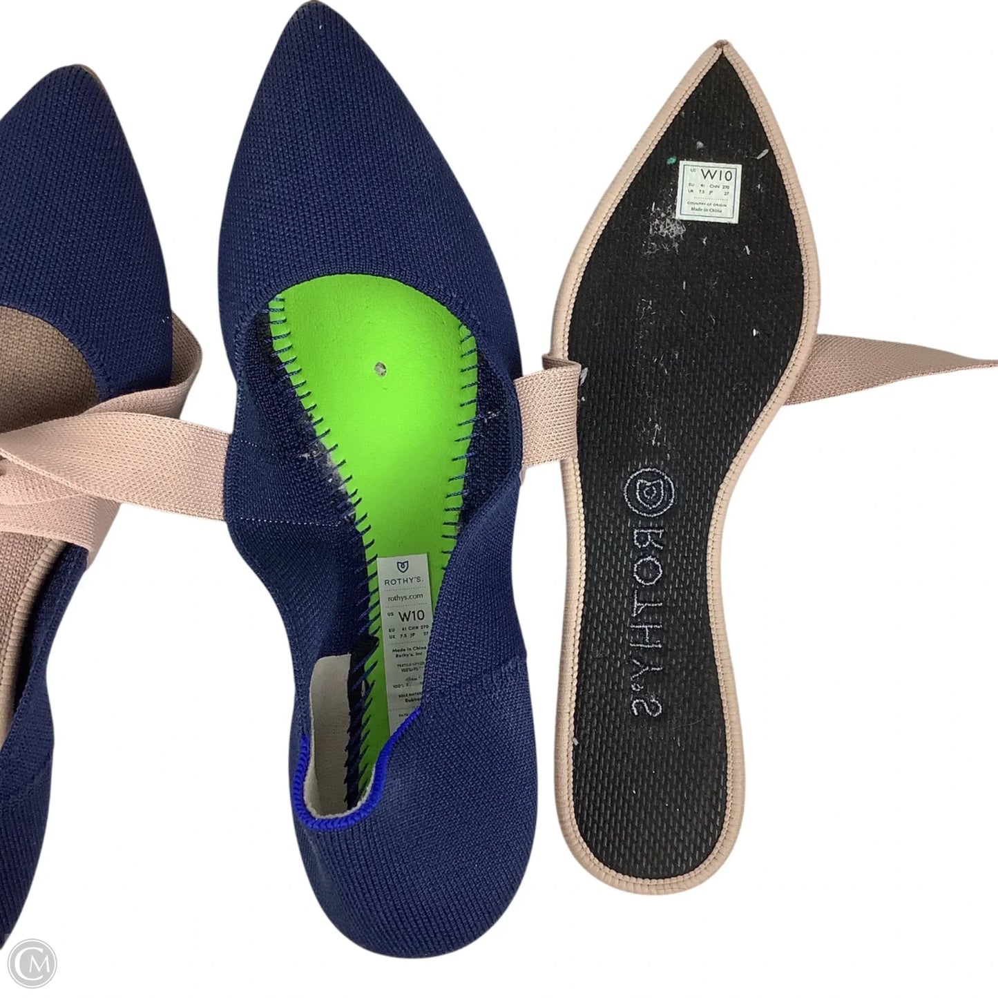 Shoes Flats By Rothys In Navy, Size: 10