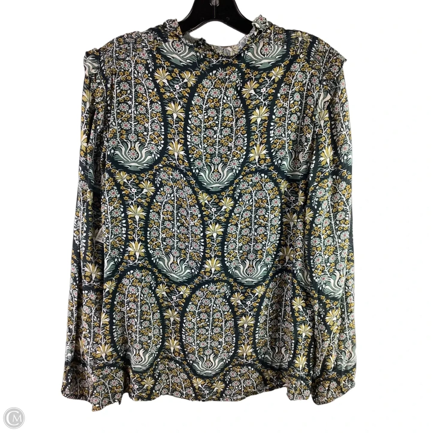 Top Long Sleeve By Spartina In Green, Size: L