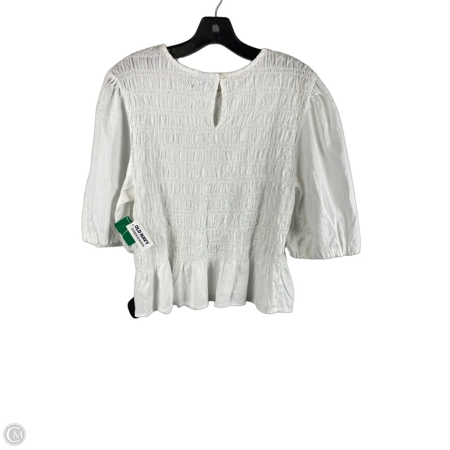Top Long Sleeve By Old Navy In White, Size: Xl
