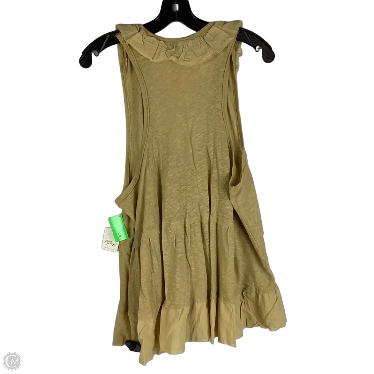 Top Sleeveless By Free People In Yellow, Size: Xl