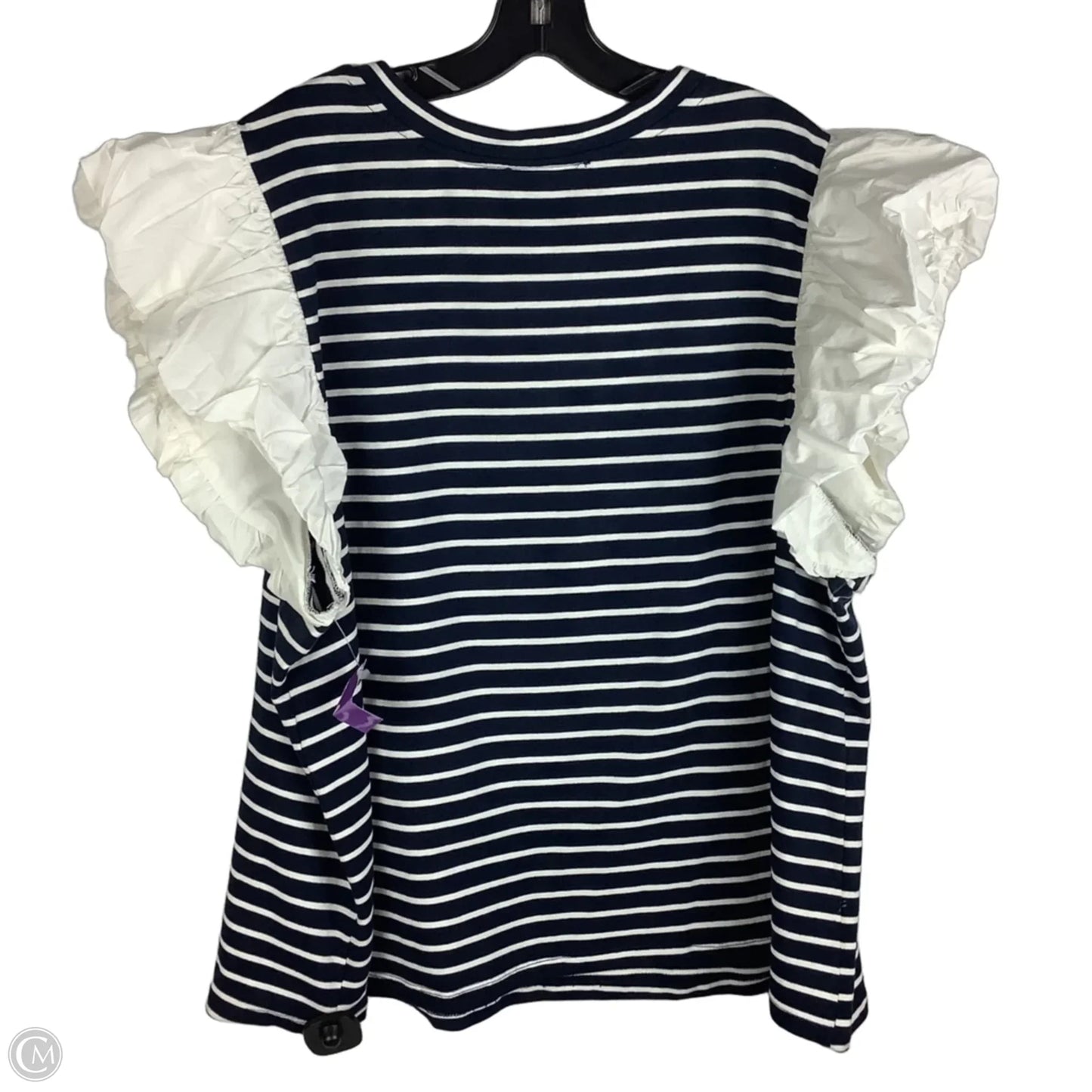 Top Short Sleeve By English Factory In Navy, Size: 3x