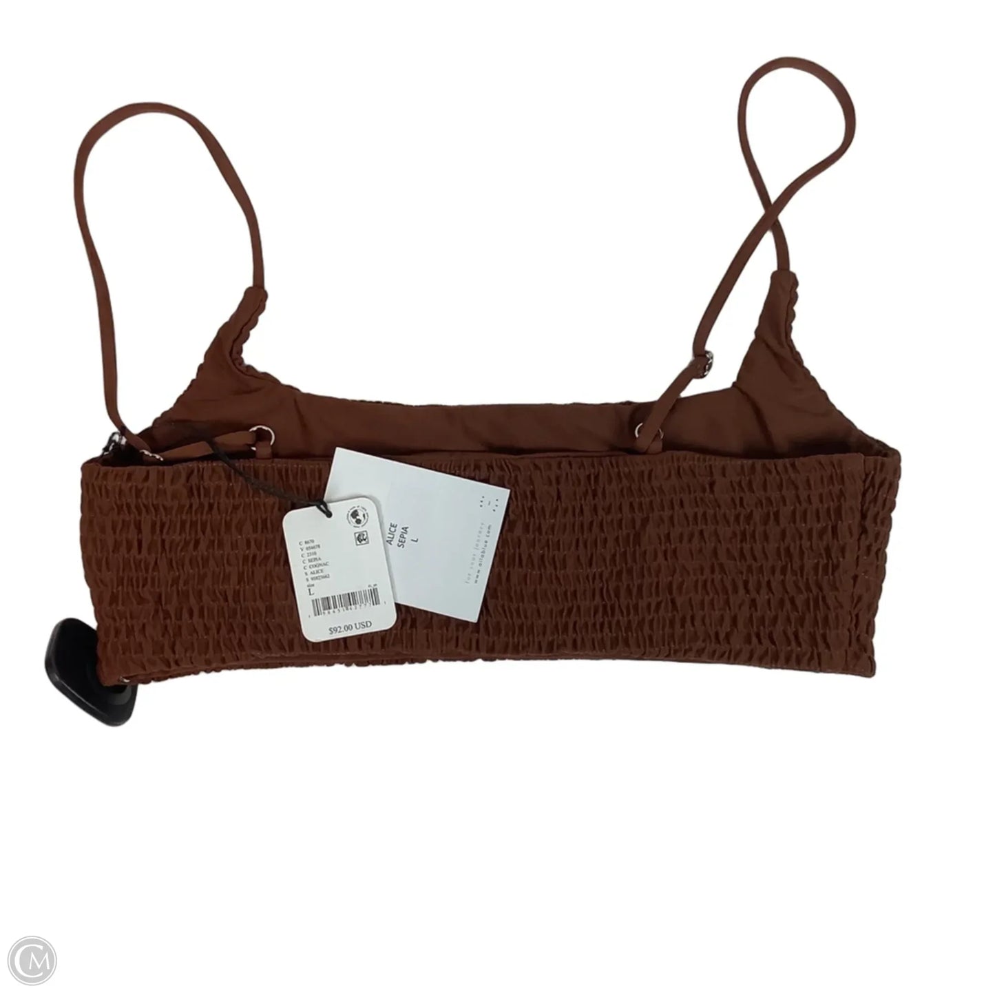 Swimsuit Top By Free People In Brown, Size: L