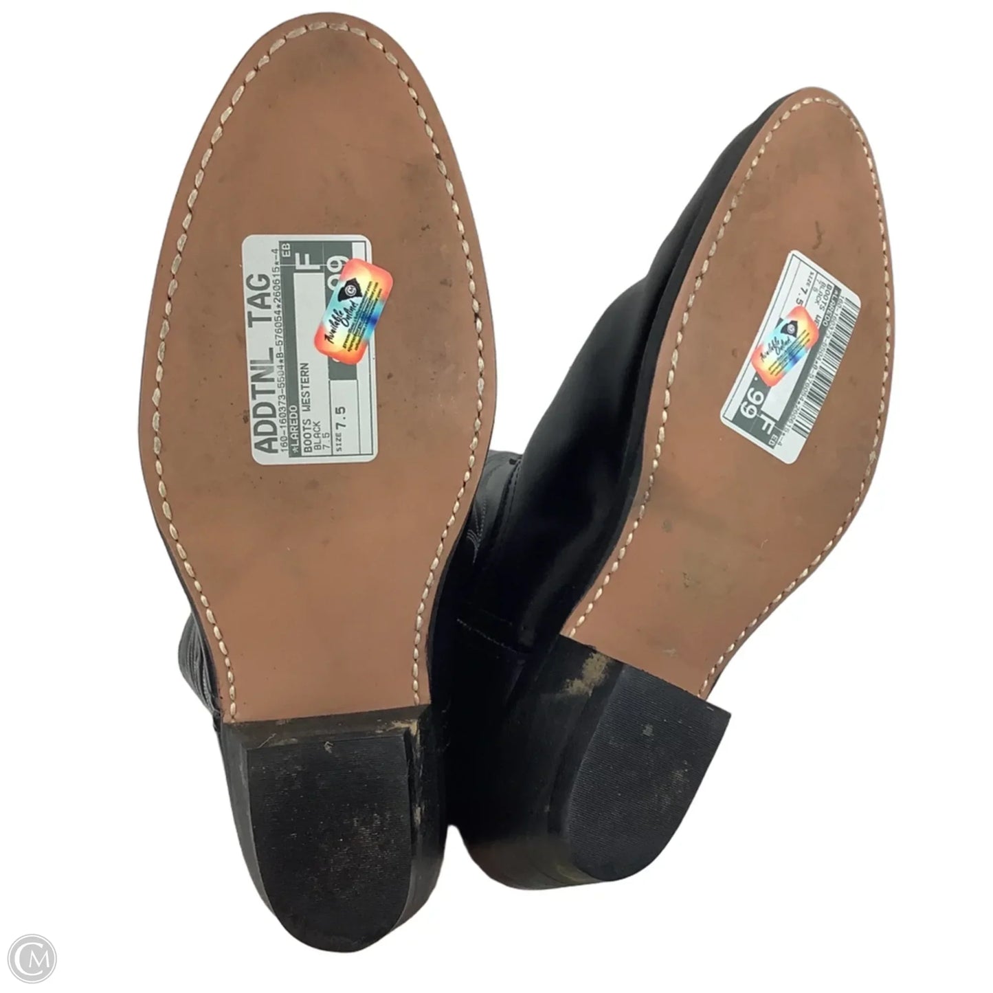 Boots Western By Laredo In Black, Size: 7.5