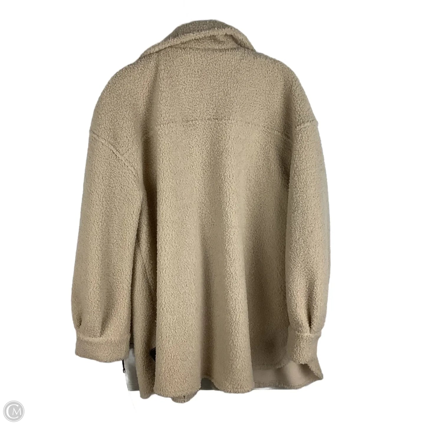 Jacket Shirt By Bagatelle In Tan, Size: L