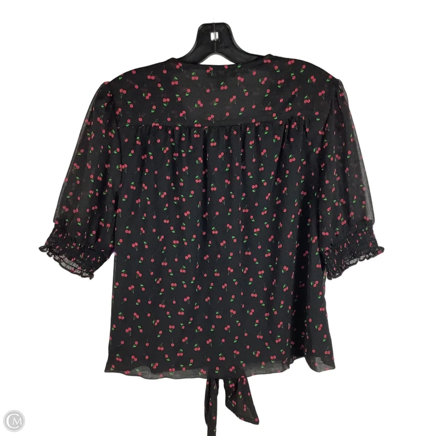 Top Short Sleeve By Cmc In Black, Size: L