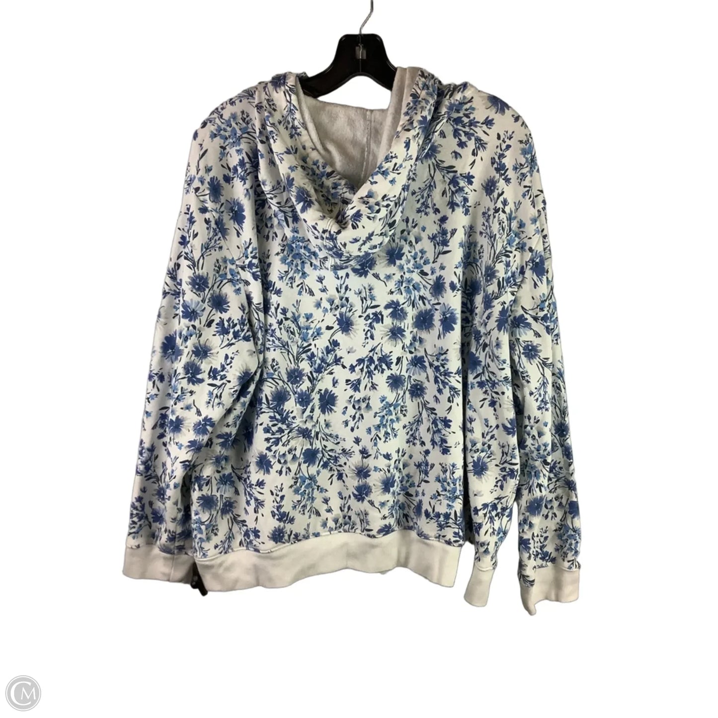 Sweatshirt Hoodie By Gap In Floral Print, Size: Xl