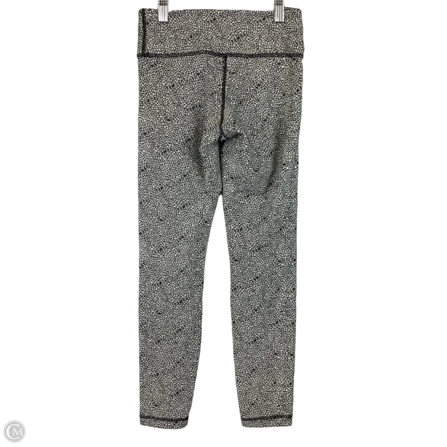 Athletic Leggings By Lululemon In Black & White, Size: 2