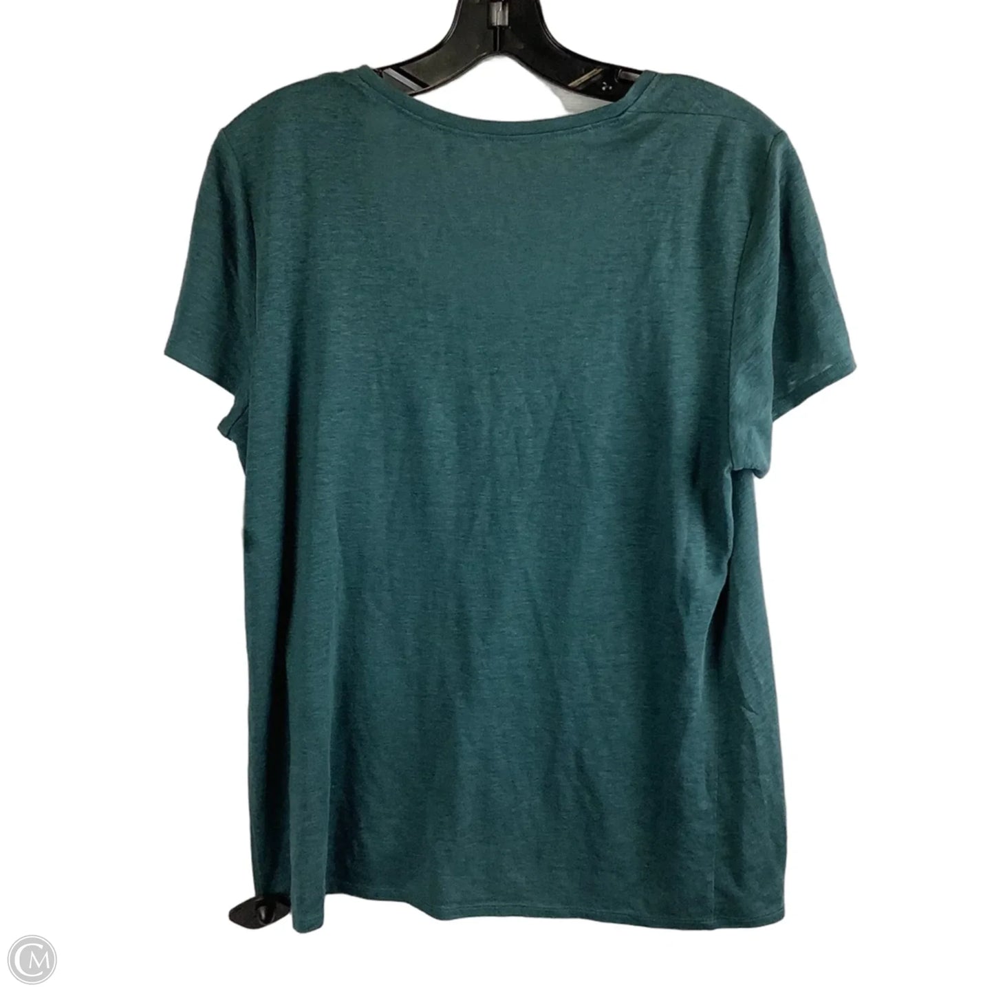 Top Short Sleeve By Eileen Fisher In Green, Size: petite L
