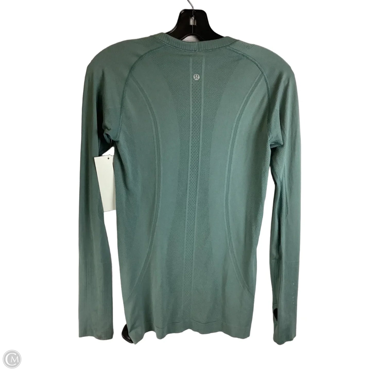 Athletic Top Long Sleeve Crewneck By Lululemon In Green, Size: 6