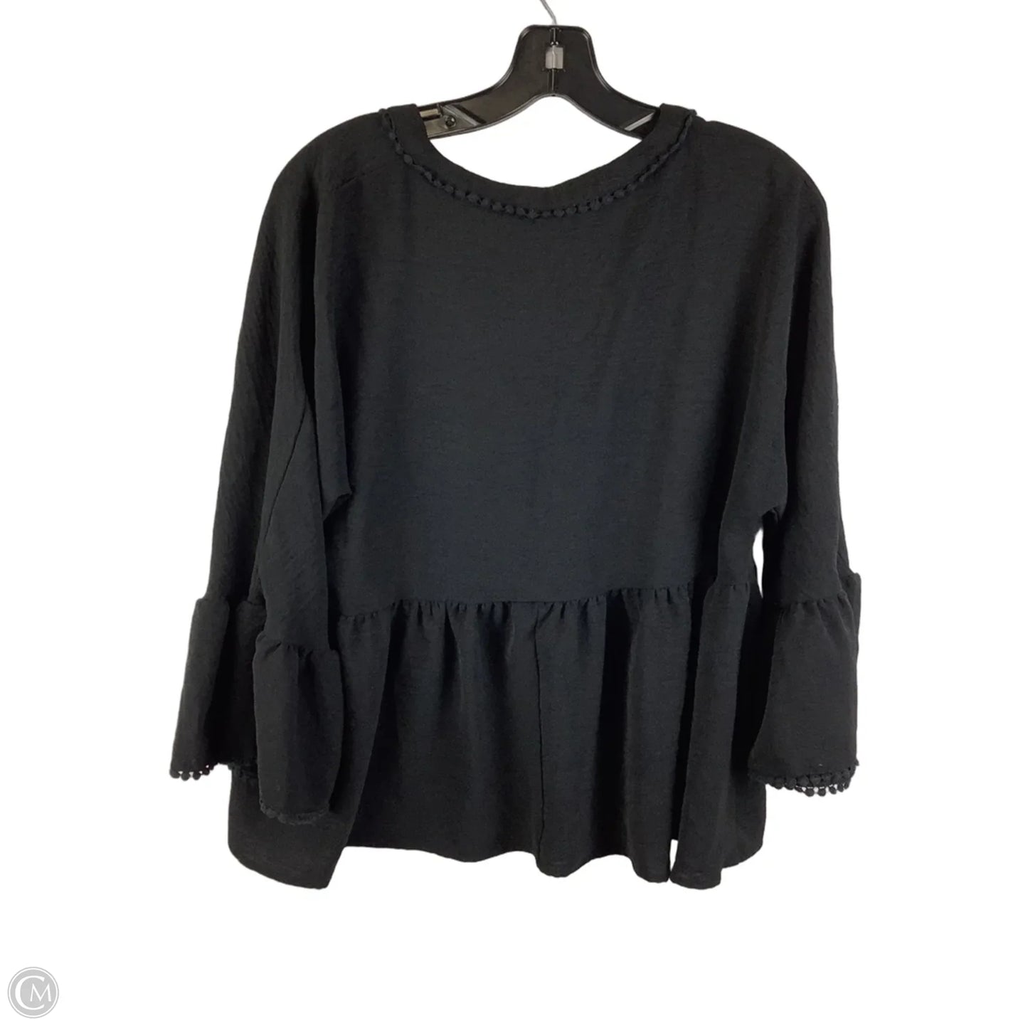 Top Long Sleeve By Umgee In Black, Size: M