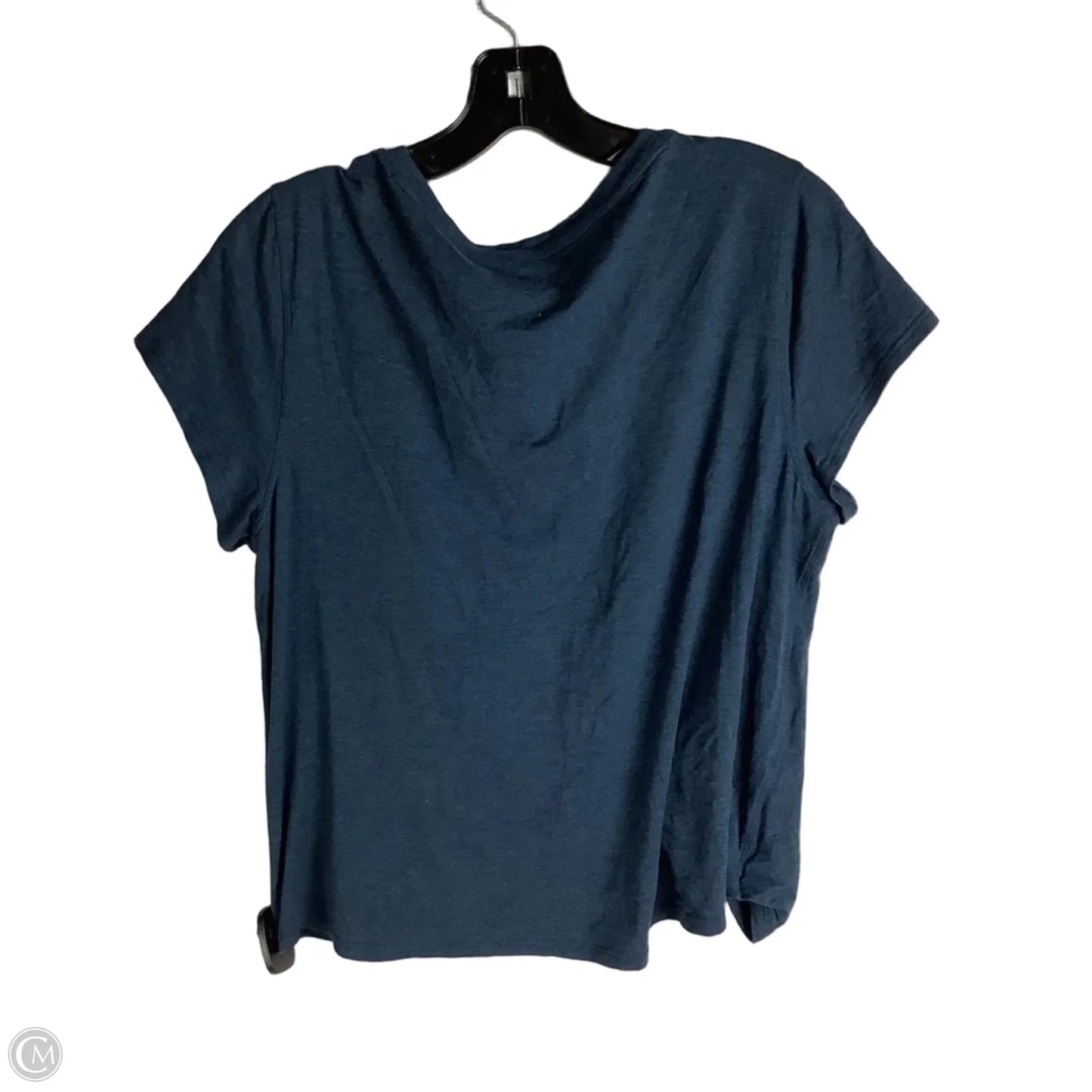 Top Short Sleeve By Lululemon In Blue, Size: 10