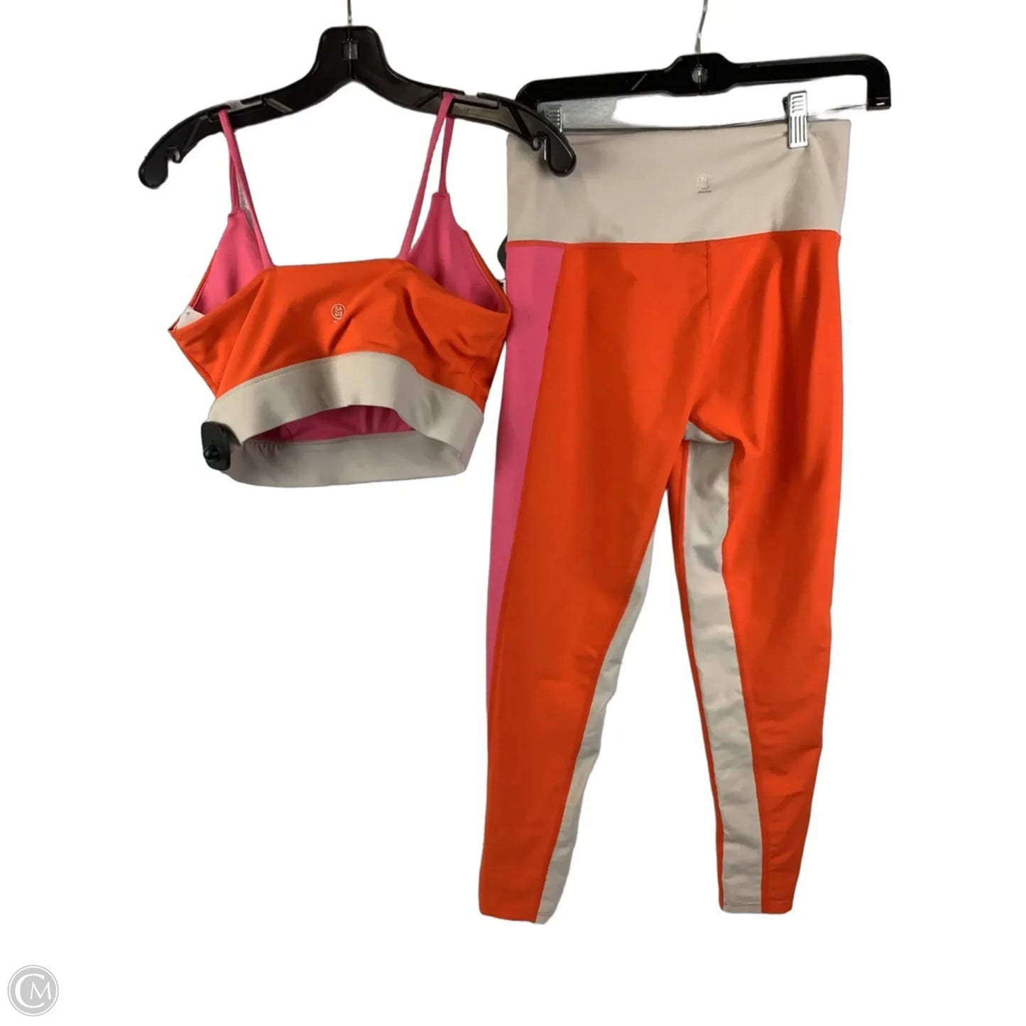 Athletic Pants 2pc By Sage In Orange & Pink, Size: M