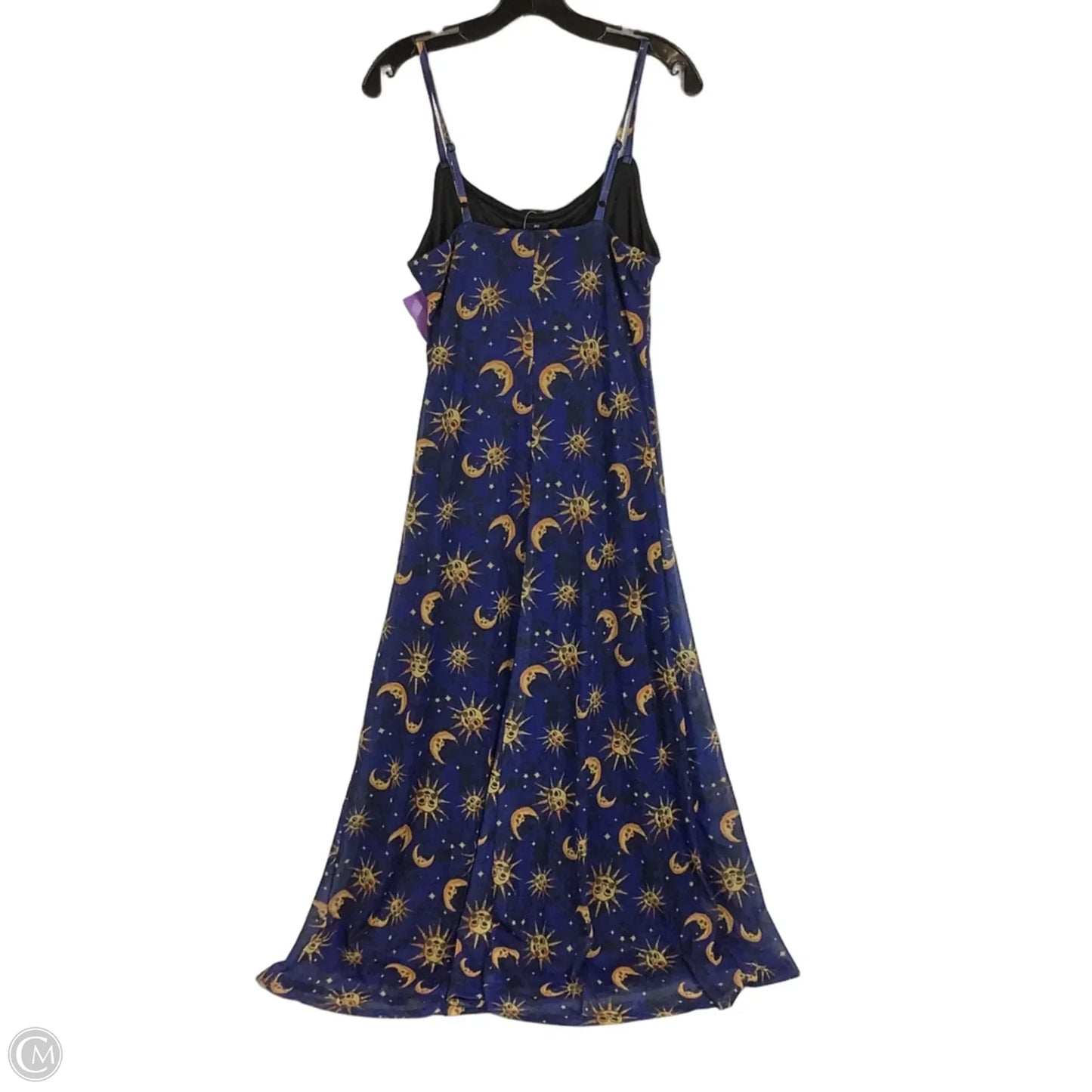 Dress Casual Maxi By Clothes Mentor In Blue & Yellow, Size: S