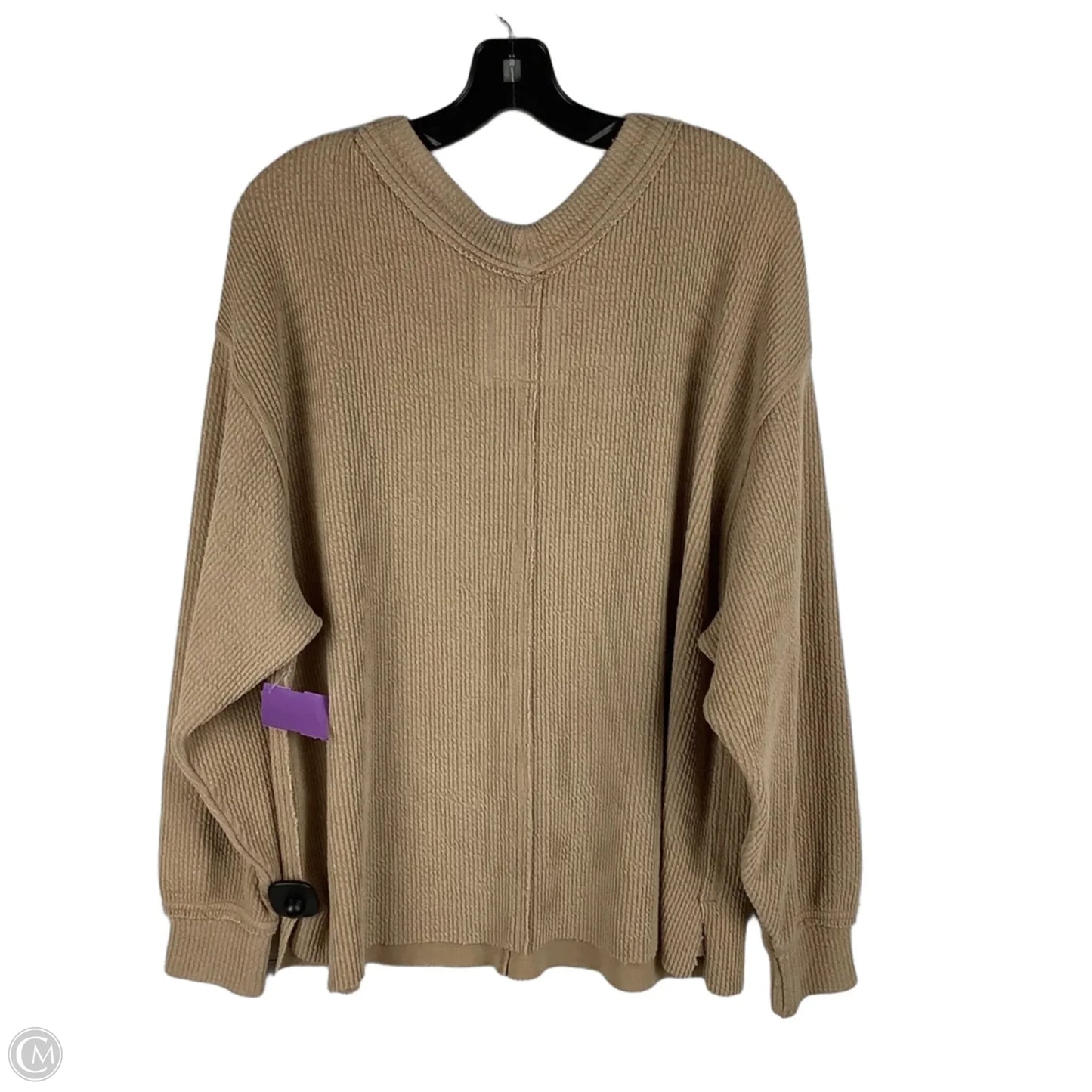 Sweatshirt Crewneck By Aerie In Tan, Size: S