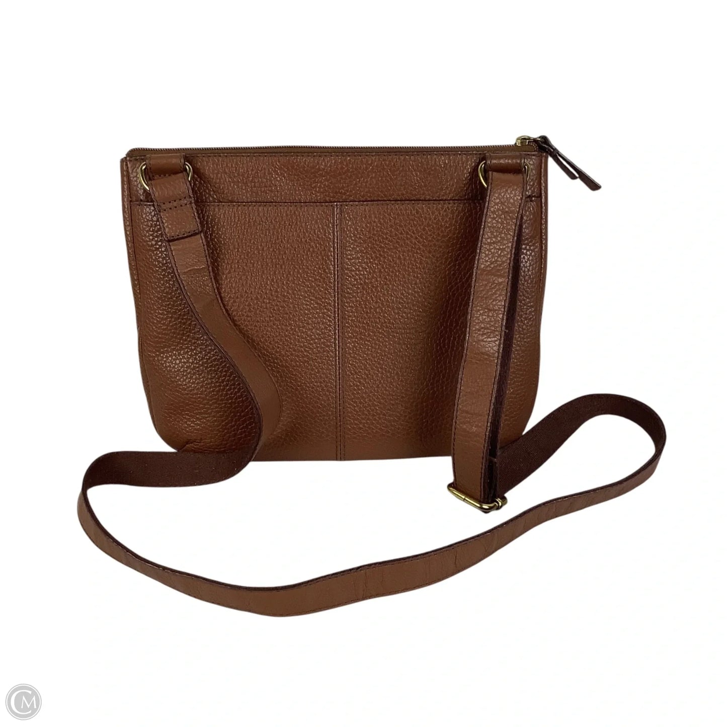 Crossbody Leather By Fossil, Size: Medium