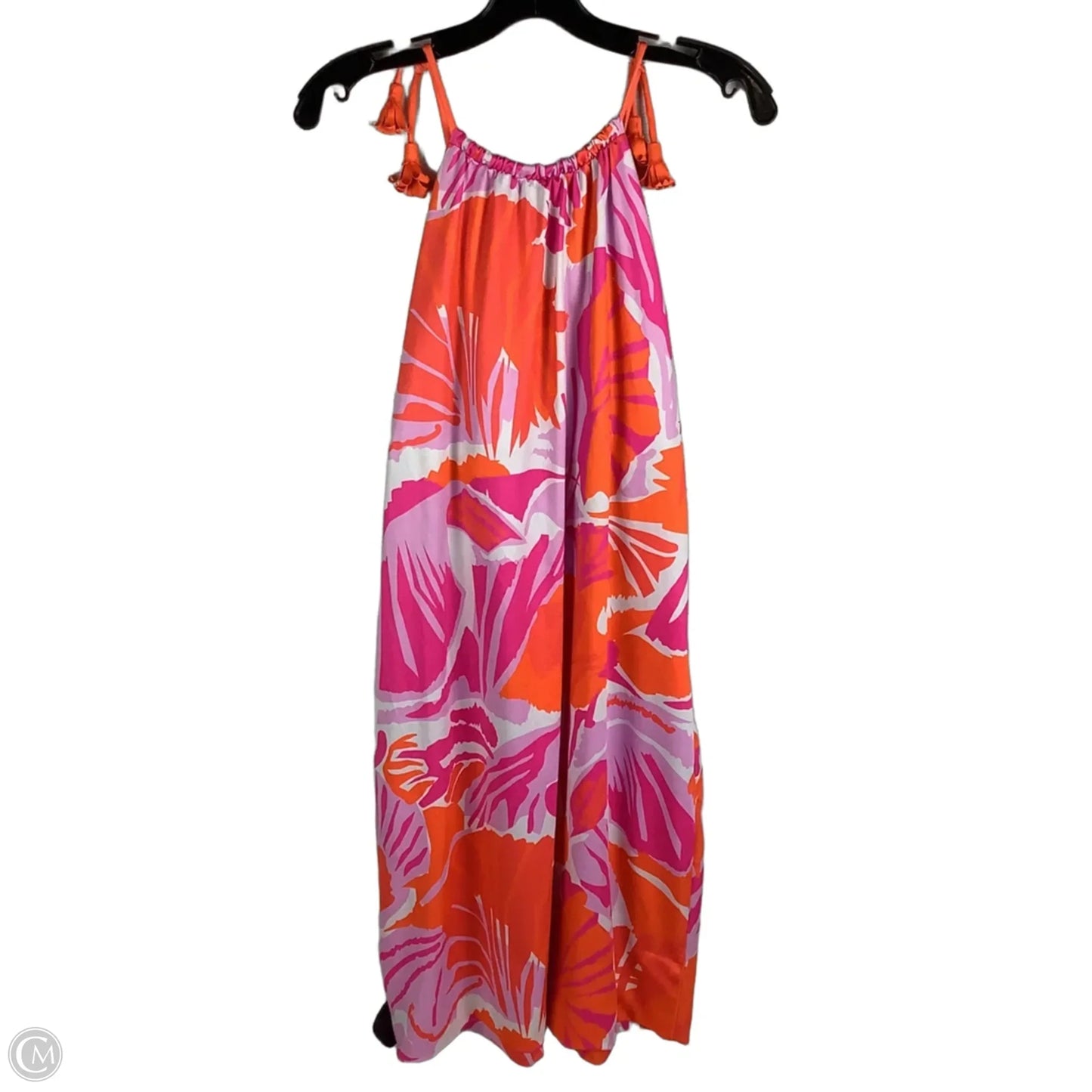 Dress Casual Short By Gretchen Scott In Orange & Pink, Size: Xl