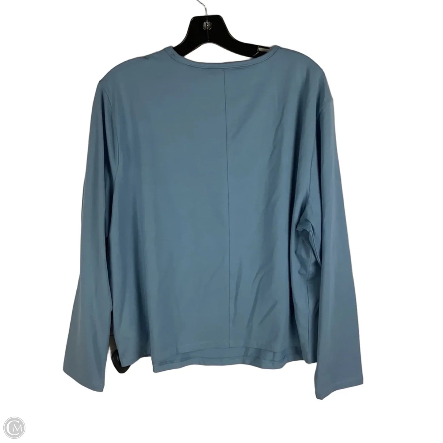 Athletic Top Long Sleeve Crewneck By Athleta In Blue, Size: 1x