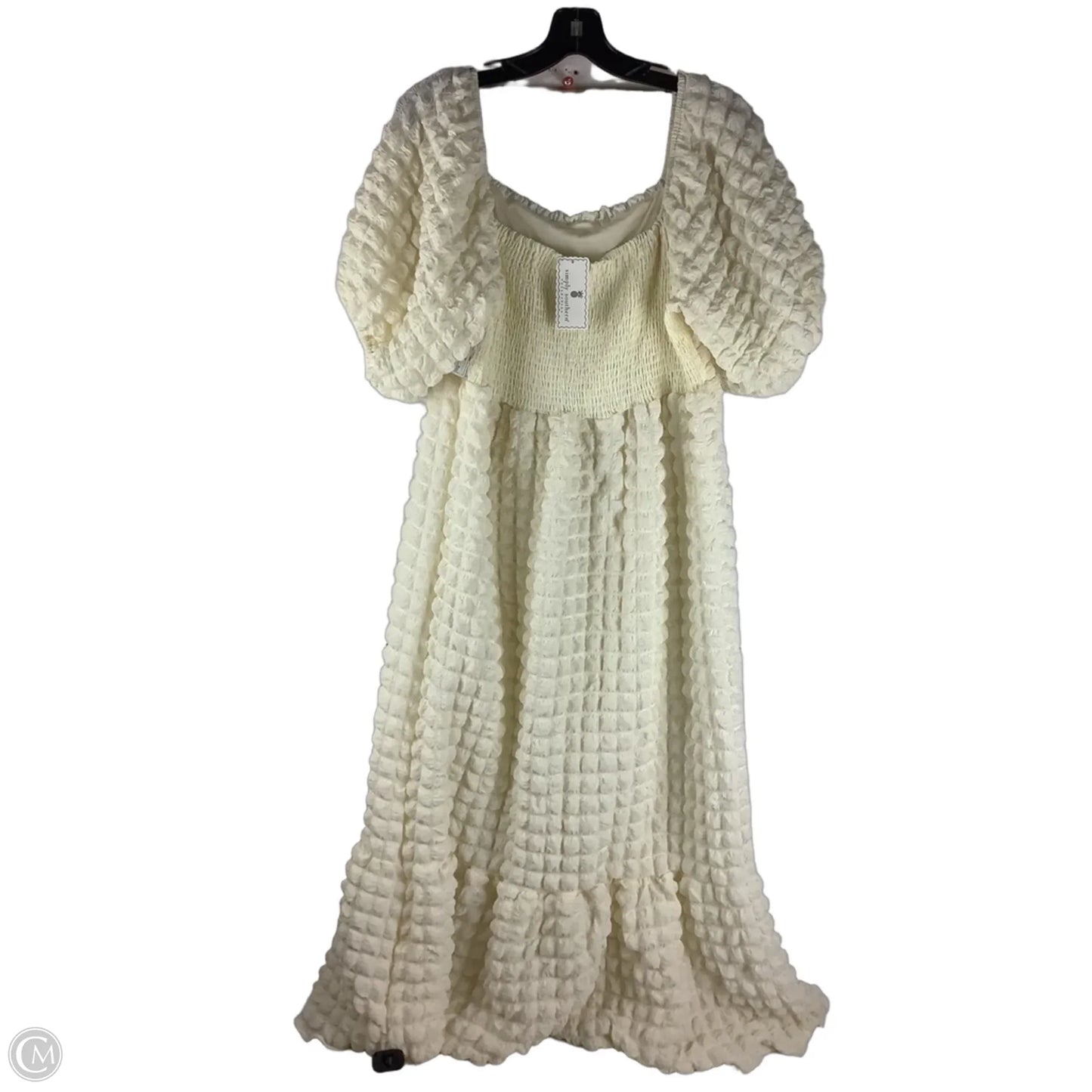 Dress Casual Maxi By Simply Southern In Cream, Size: M