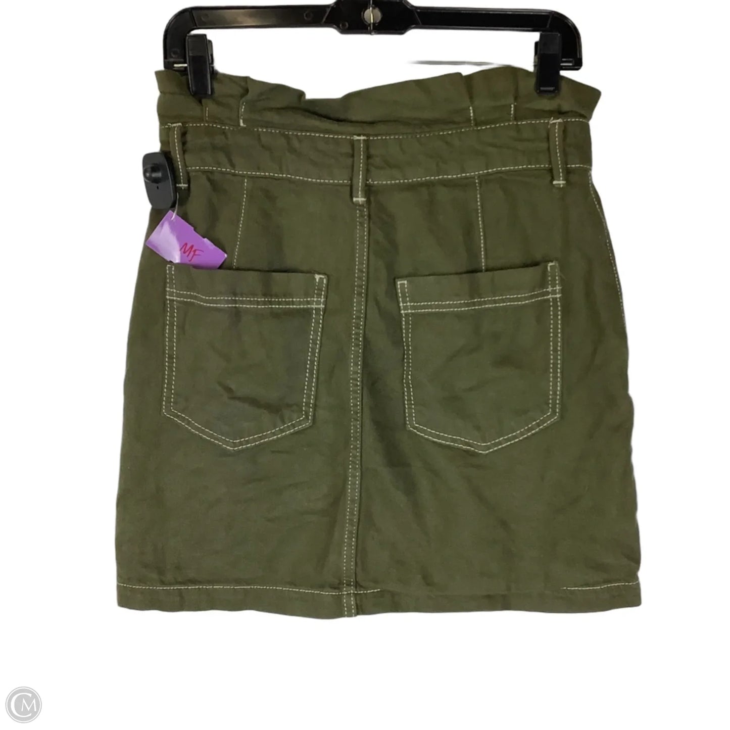 Skirt Mini & Short By Free People In Green & White, Size: 8