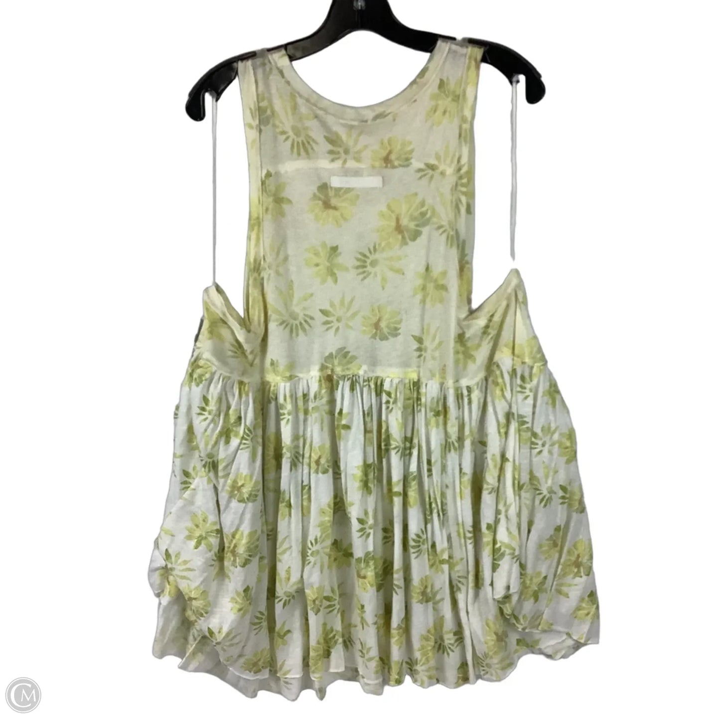 Dress Casual Short By Free People In Green & Yellow, Size: S