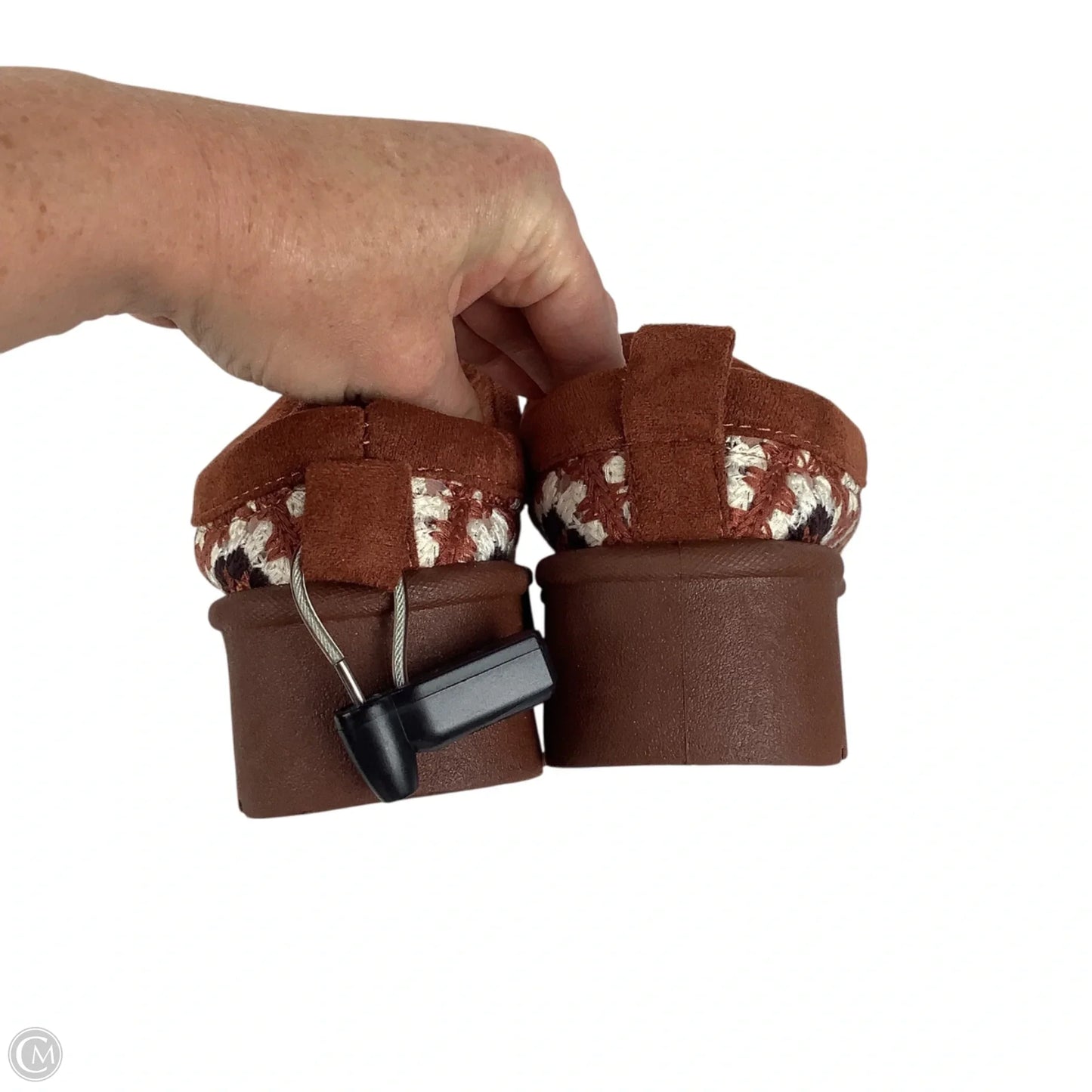 Shoes Heels Platform By Bamboo In Brown & White, Size: 6