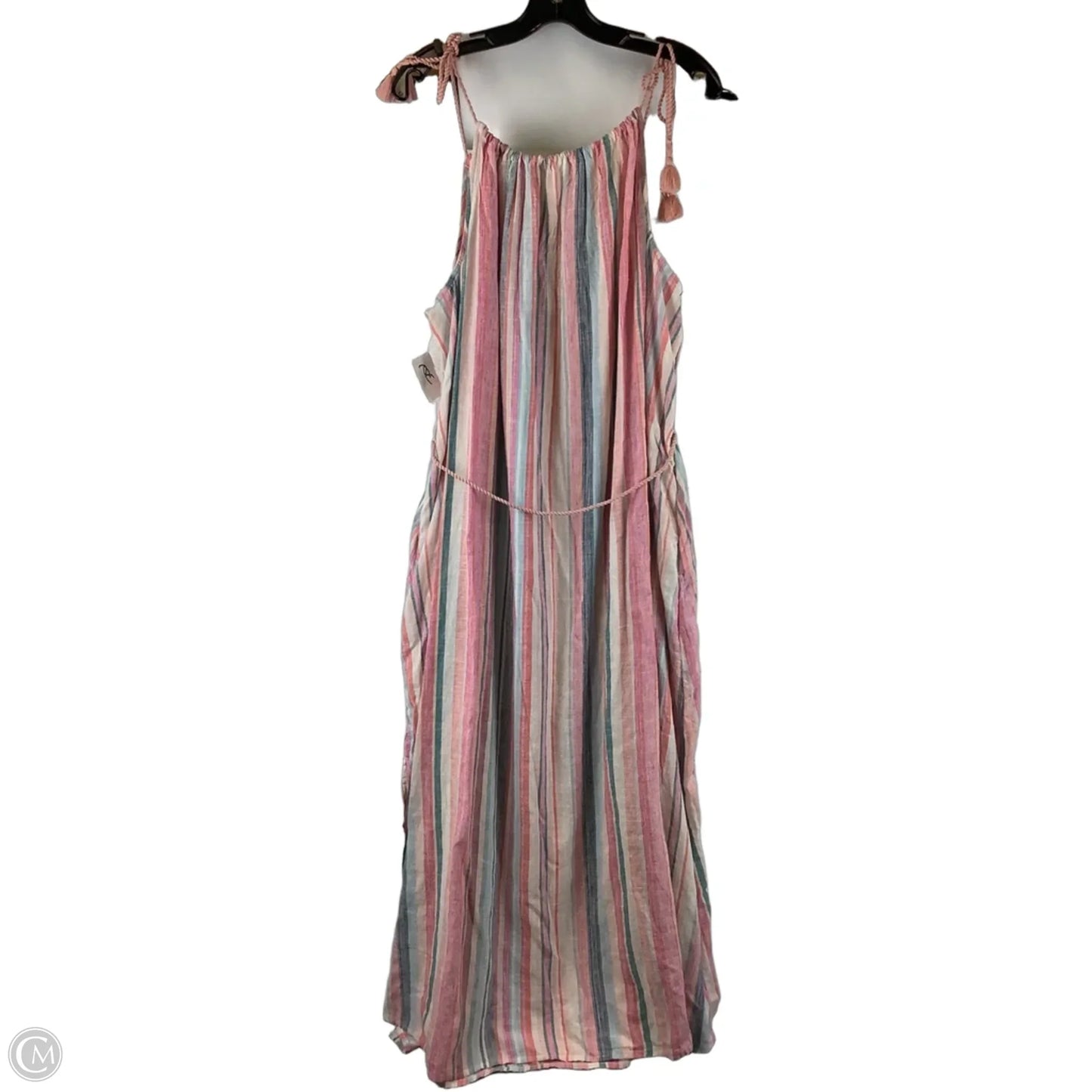 Dress Casual Maxi By Time And Tru In Striped Pattern, Size: Xl