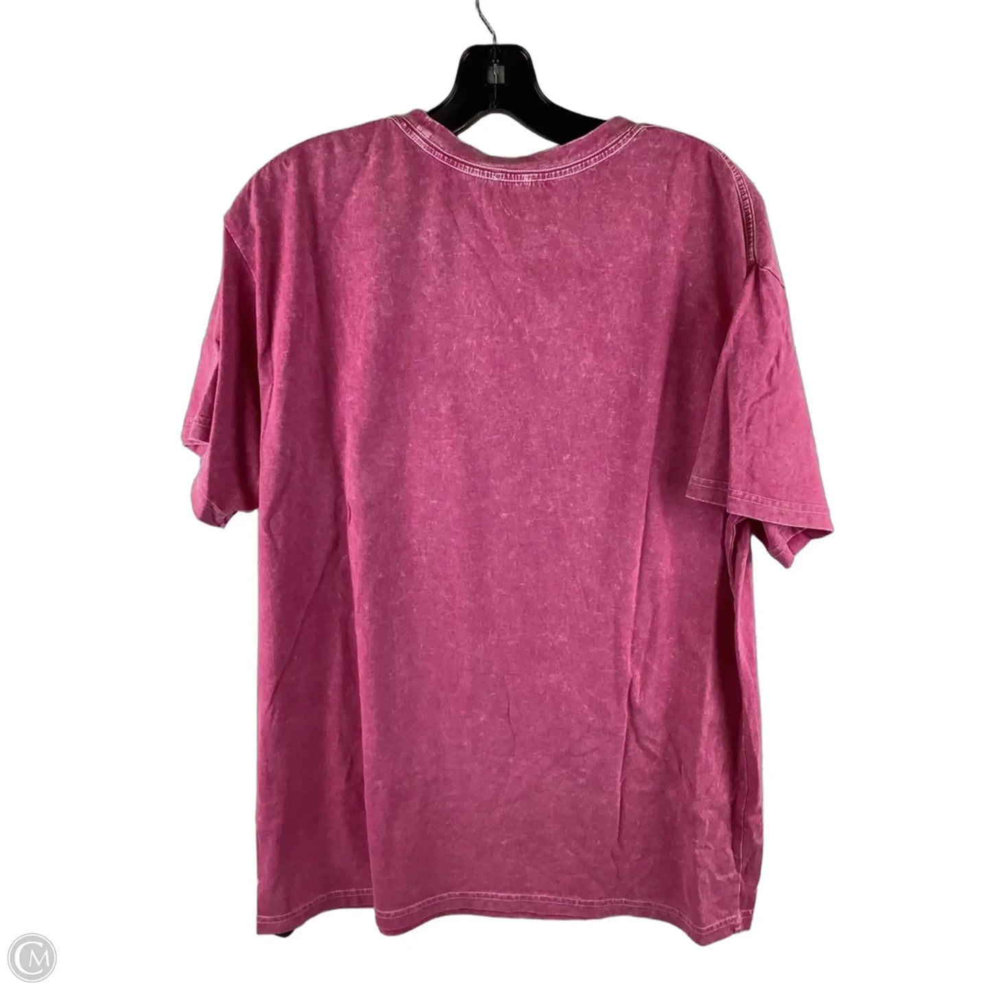 Top Short Sleeve By Clothes Mentor In Orange & Pink, Size: L
